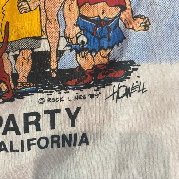 Vintage 1989 NASA Space Shuttle Discovery Landing Party Graphic Shirt Sz Medium - Picture 3 of 9